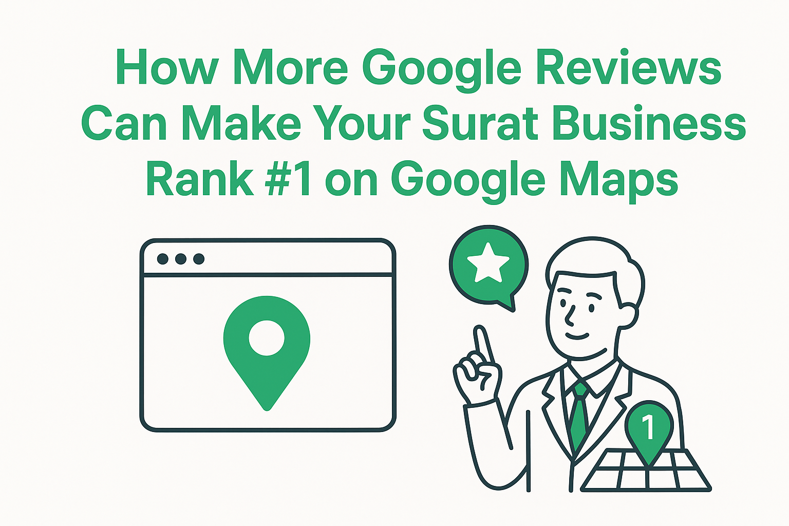 Rank #1 on Google Maps with More Google Reviews in Surat